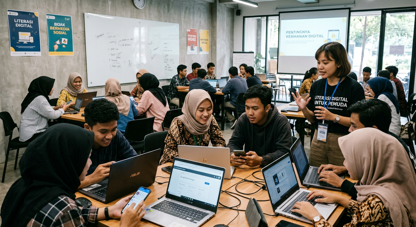 Workshop Literasi Digital Pemuda - kegiatan LIVESGP ACEH