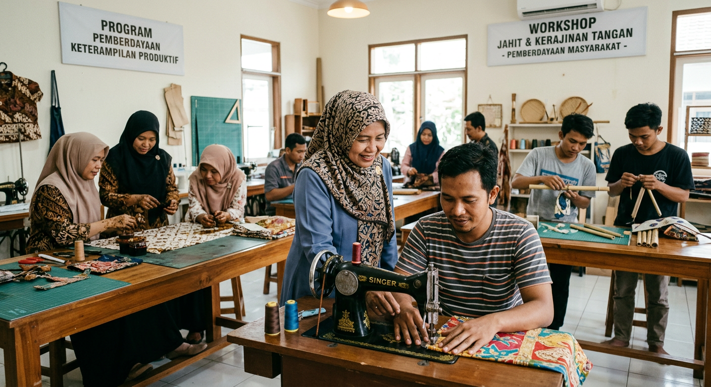 LIVESGP ACEH Berdaya - Program pemberdayaan masyarakat dan peningkatan keterampilan produktif.